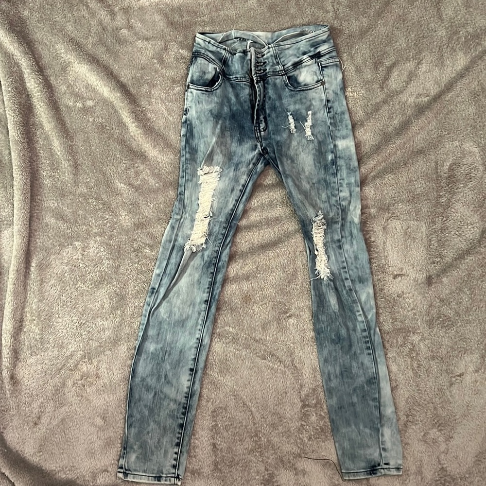 “Machine” high wasted jeans size 9